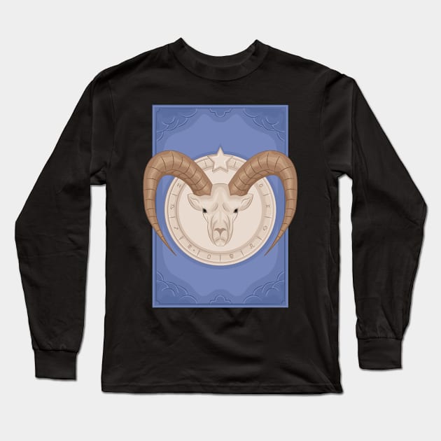 Capricorn Long Sleeve T-Shirt by ZulfaHusein